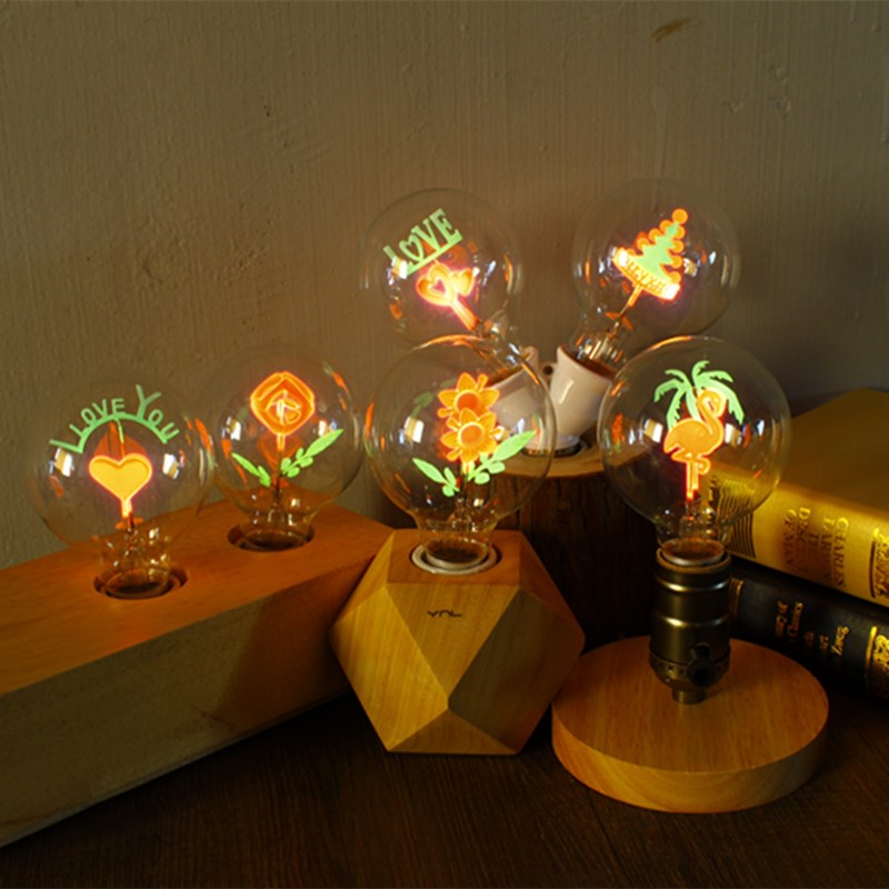 Valentine's day decoration non-lighting bulb