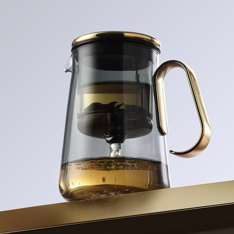 Teapot Tea Water Separation Elegant Cup All Glass Heat Resistant