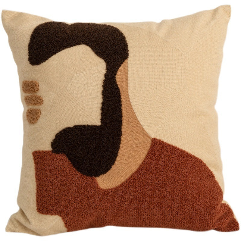 Cotton Living Room Sofa Pillow Abstract Pillowcase