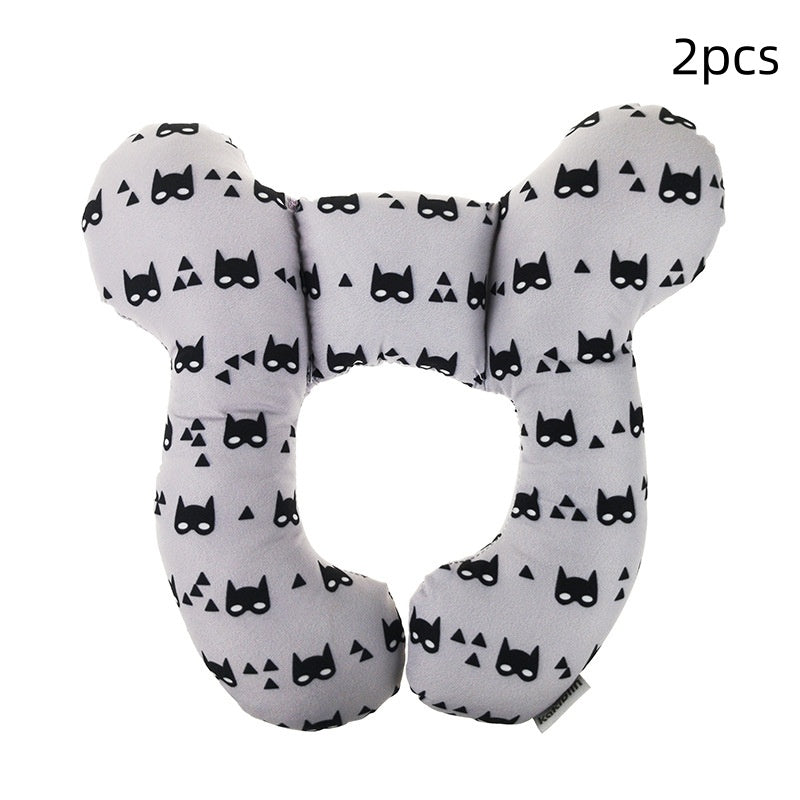 Oreiller pour bébé, lit de bébé, siège de sécurité en U, protège-nuque, oreiller de poussette fixe stéréotypé