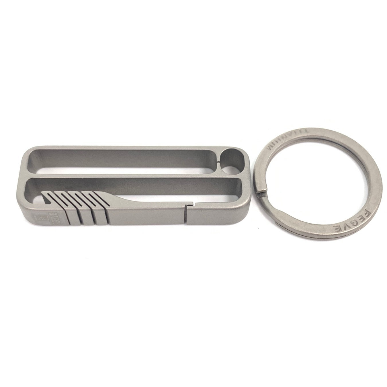 Titanium Alloy Leather Buckle Model A Keychain Gift Key