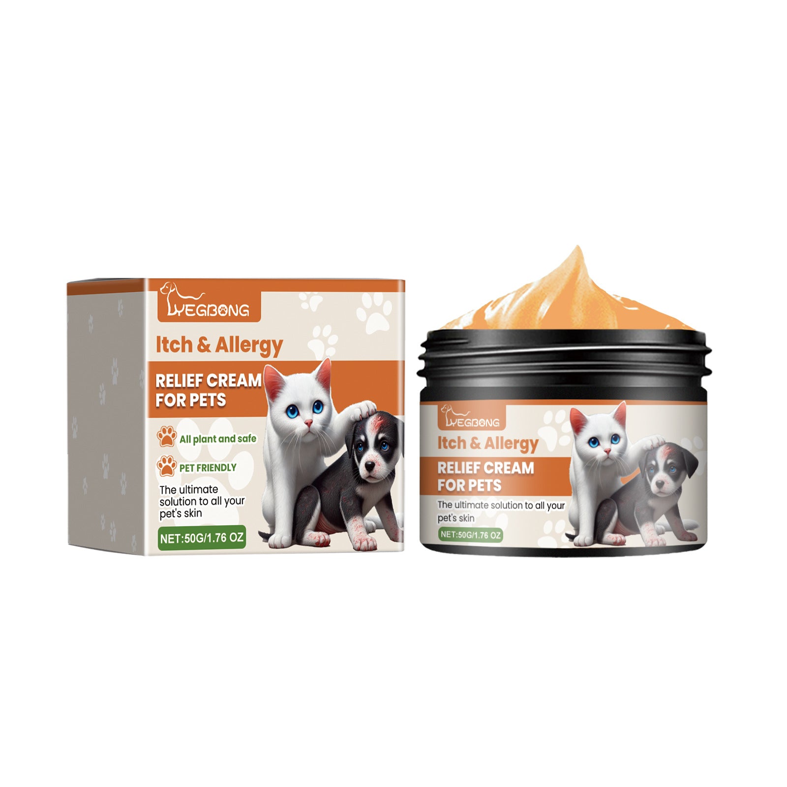 Mild Anti-itching Relieve Skin Discomfort Care Pet Neck Cream