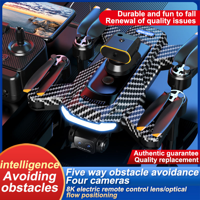 P17 Drone Retour Automatique Évitement d'Obstacles sans Balais Télécommande Photographie Aérienne Haute Définition Quadricoptère à Flux Optique