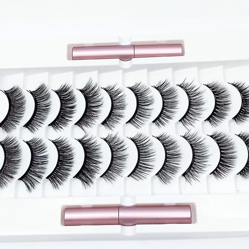 Ten Pairs Of Glue-free Magnet Mixed Eyelash