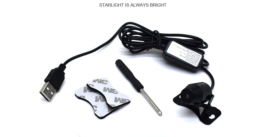 Car interior modification car ceiling lamp armrest box starry meteor lamp starry projection spotlight