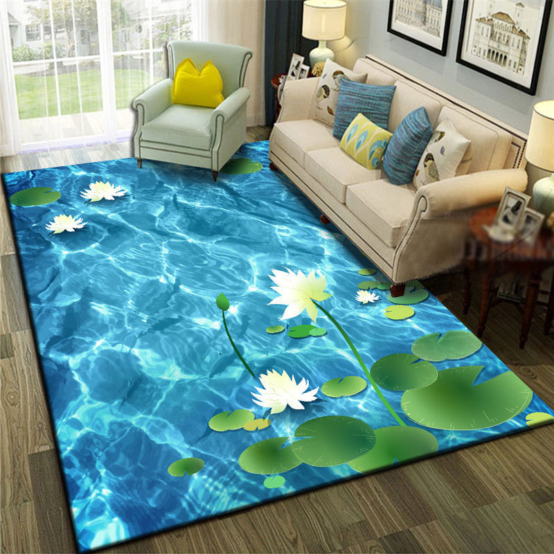 Carpet Living Room Bedroom Tea Table Sofa Floor Mat Rectangular Lovely Room Bedside Carpet