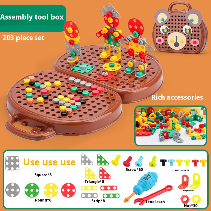 Assembled Toolbox Baby Puzzle Electric