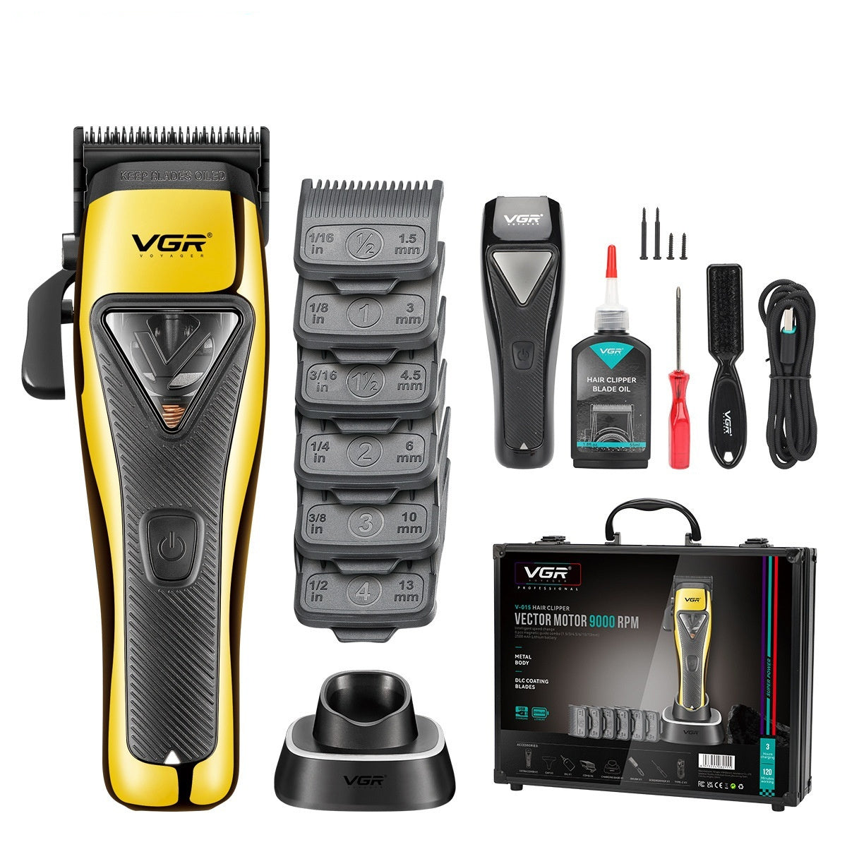 Professional Rechargeable Magnetic Suspension Household Hair Clipper