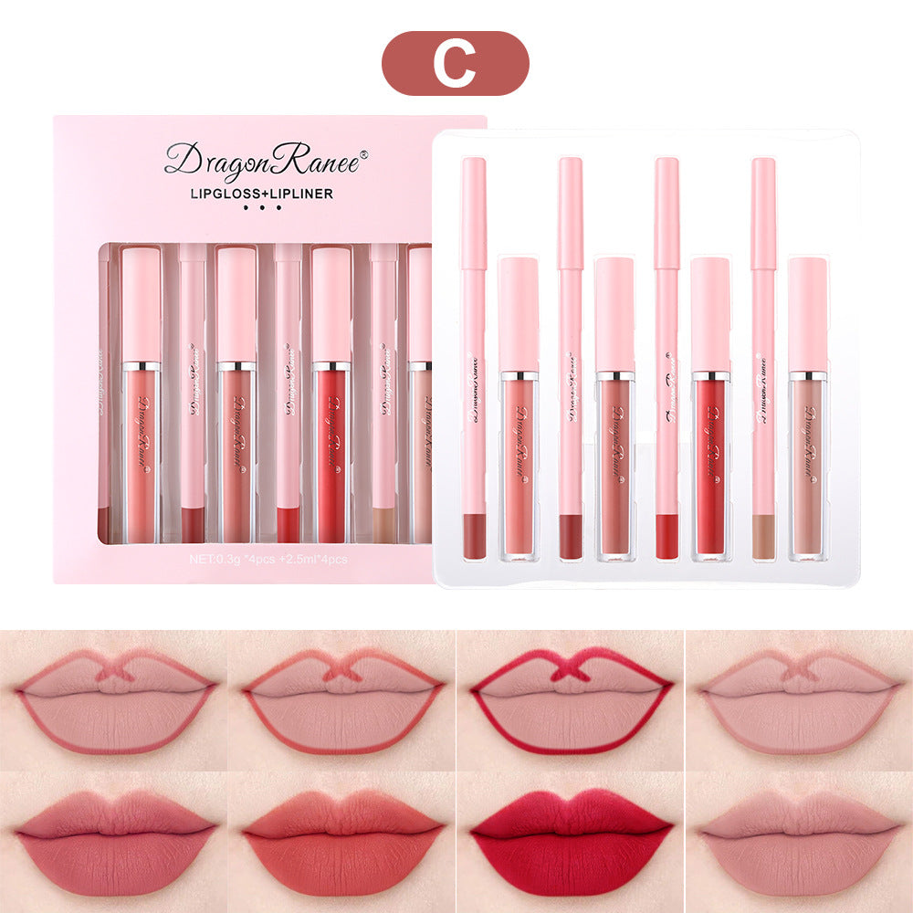 Waterproof No Stain On Cup Lipstick Stroke Lip Matte Finish