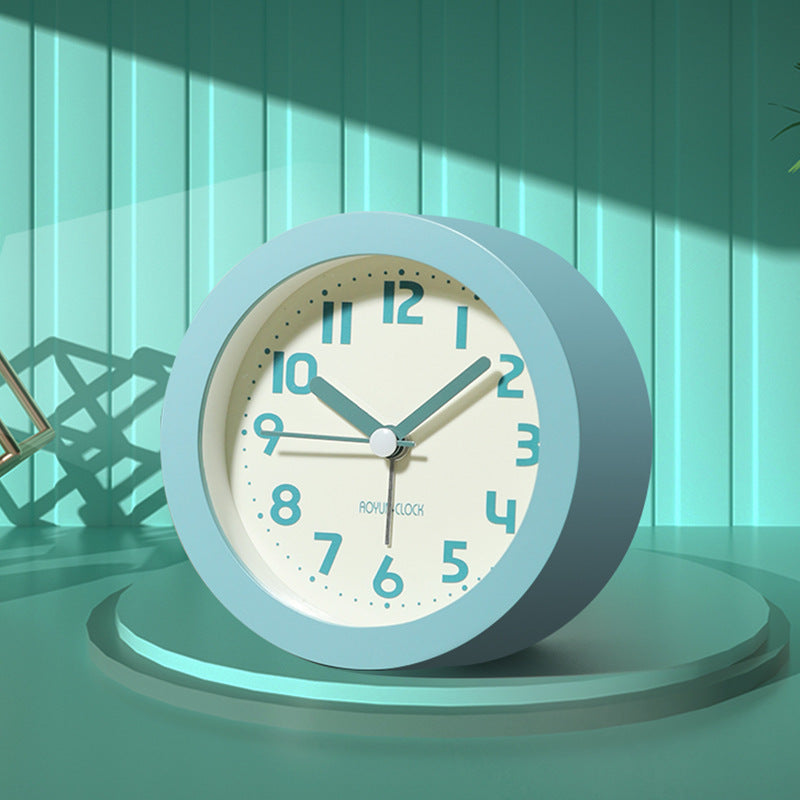 Children's Luminous Bedside Nordic Style Simple Silent Small Alarm Clock