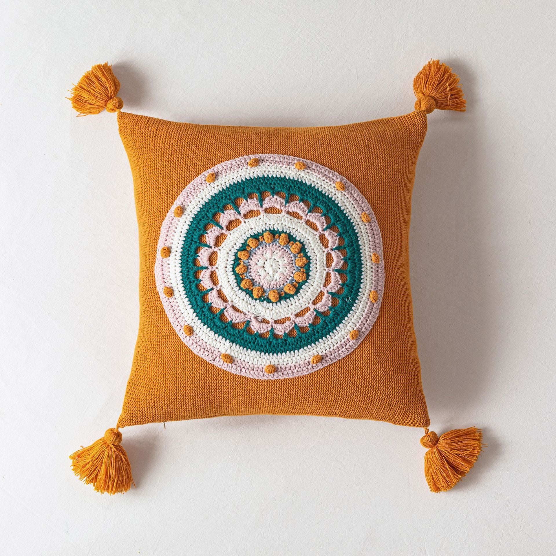 Household Tassel Knitted Pillow Cover Sofa Cushion