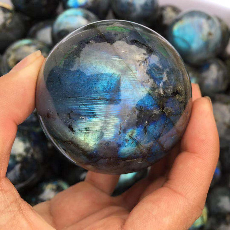 Natural Gray Moonstone Rough Stone Ornaments