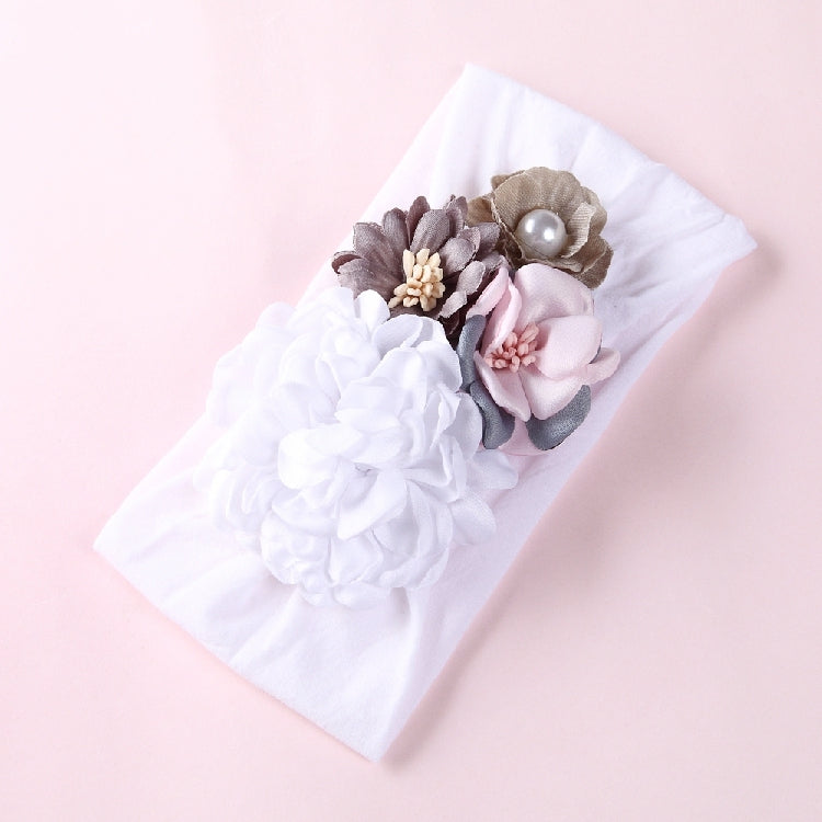 Headdress silk stitching flower princess hair band