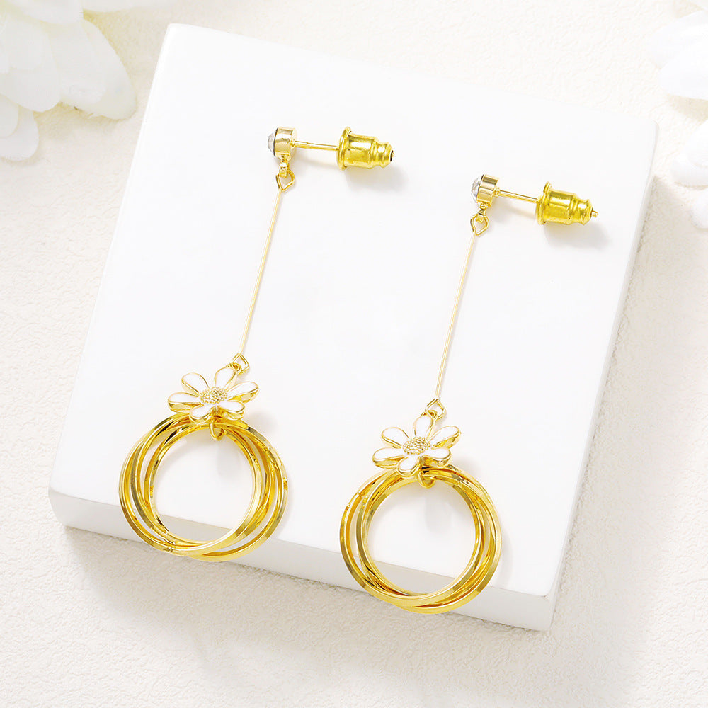 Temperament long tassel earrings female earrings