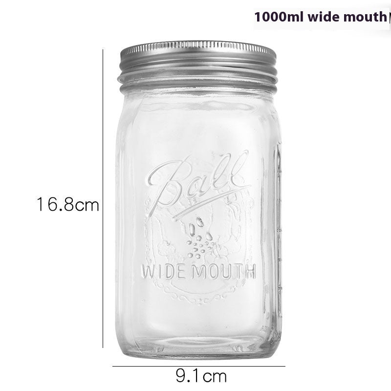 Coctail Glass Mason Cup 16oz Mason Glass Jar With Cover