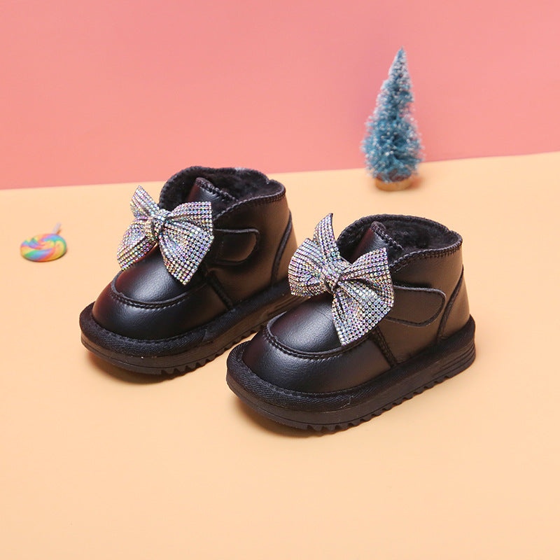 Baby princess toddler cotton shoes soft soled cotton boots