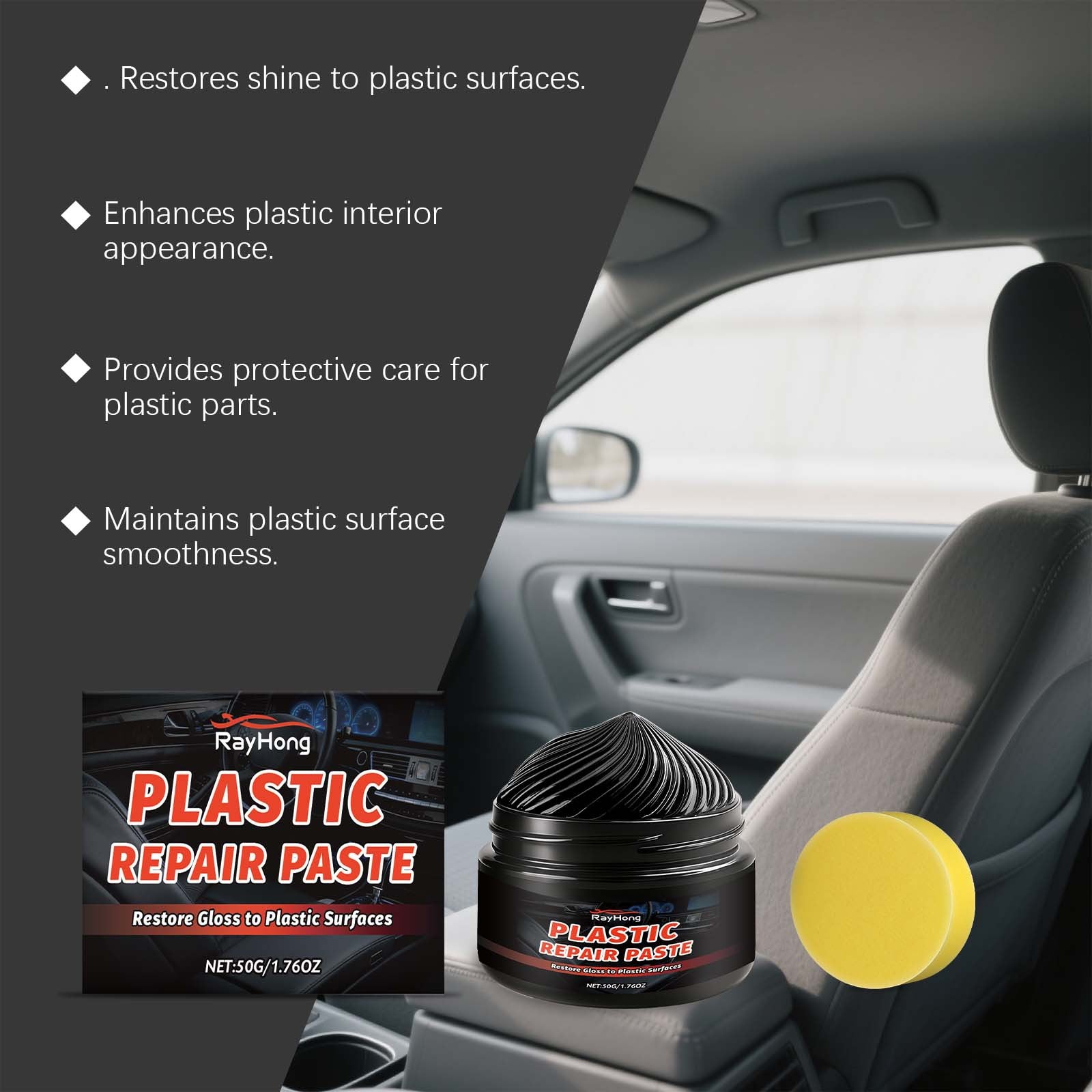 Car Interior Care Cream Gently Cleans