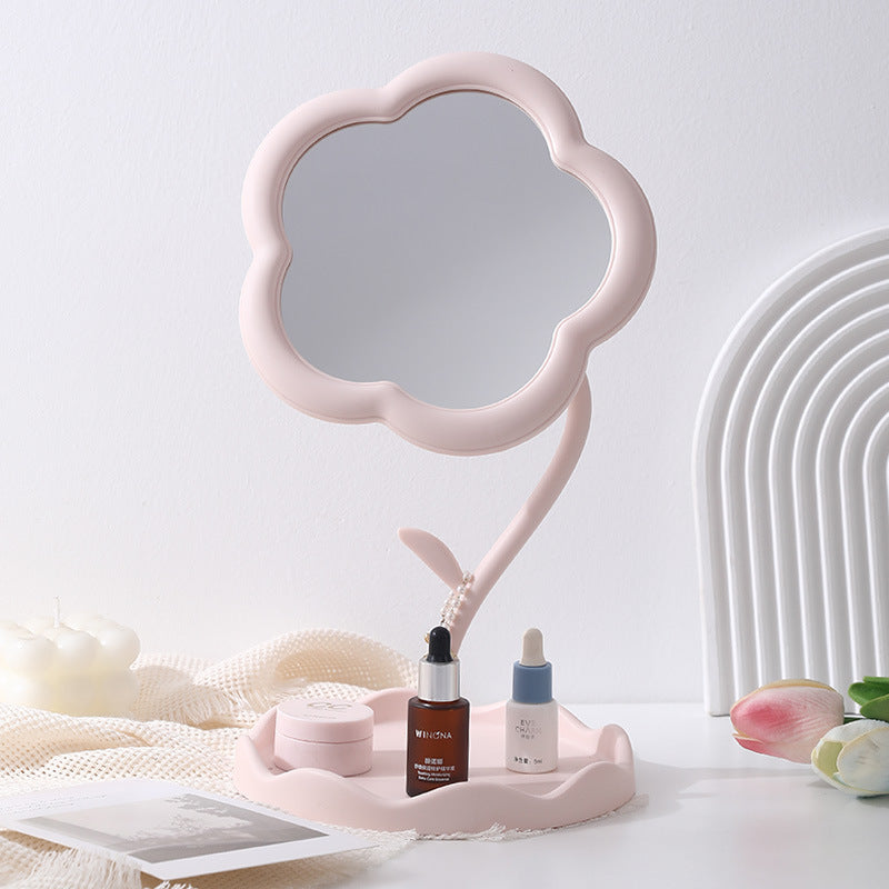Adorable Desktop Makeup Mirror With Sunflower Design