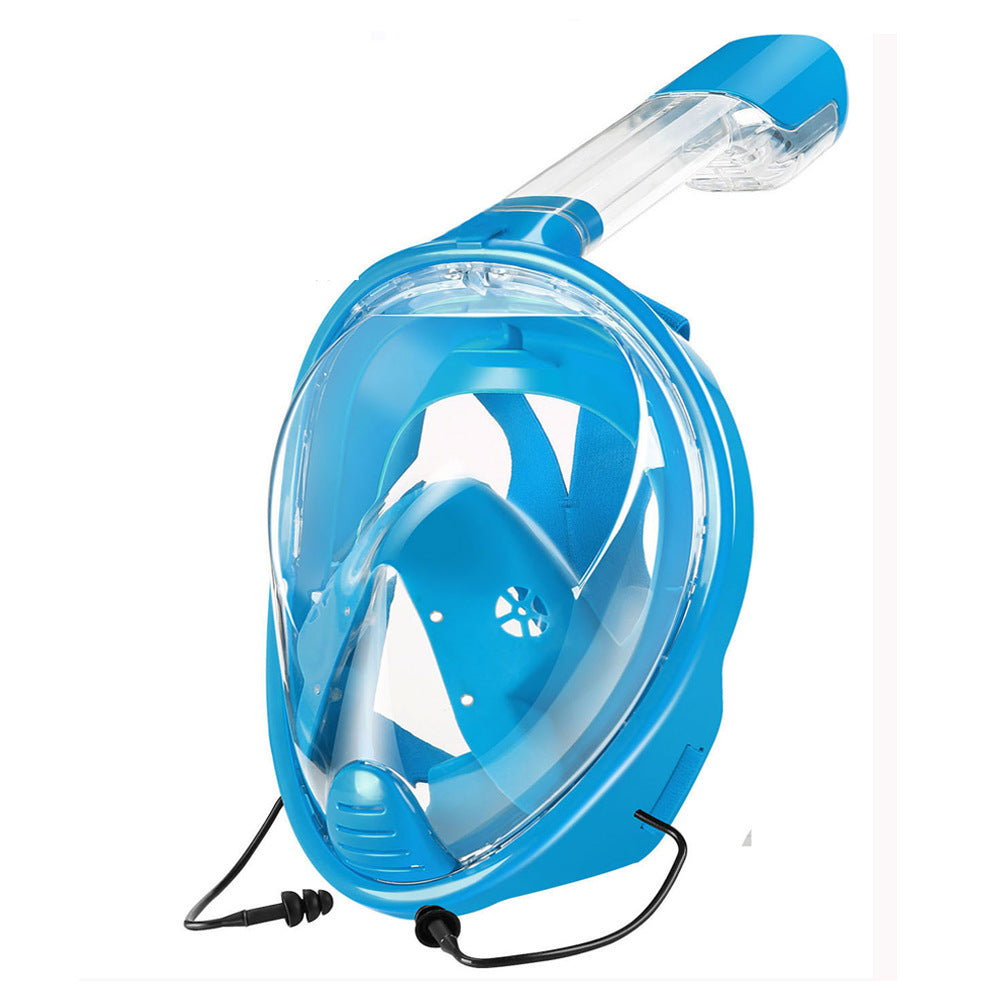 Submersible silicone full dry breathing diving goggles