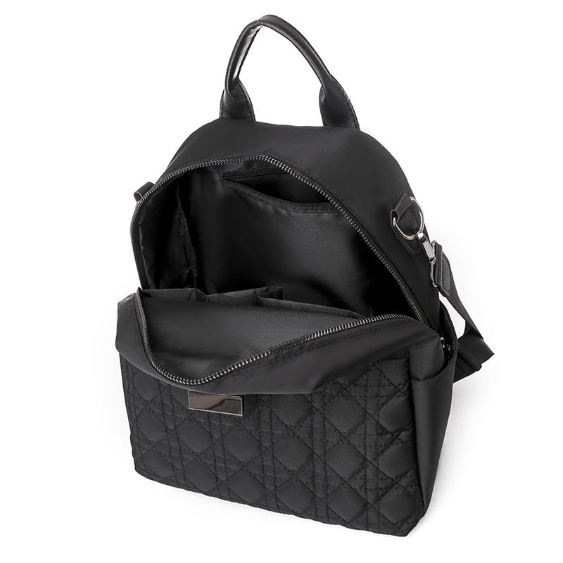 Women's Solid Color Simple Oxford Backpack