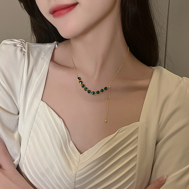 Women's Luxury And High-grade Clavicle Chain Adjustable Pendant