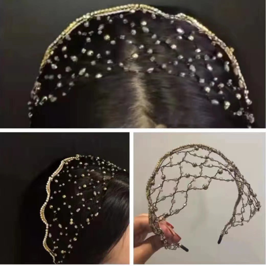 Handmade Beaded Hair Hoop In Korean Version Woven