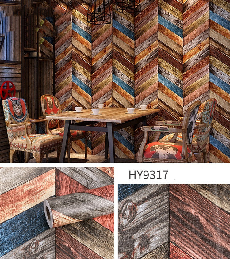 Antique Striped European Wallpaper Waterproof Make Over