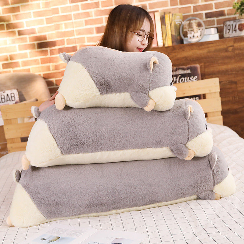 Long Hamster Stuffed Plush Pillow Cushion Toy