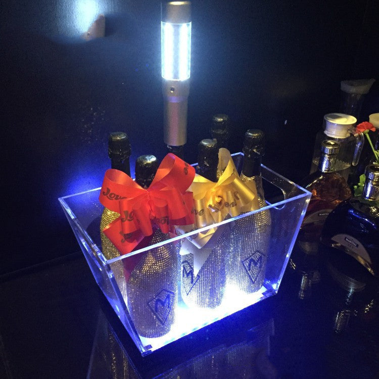 Custom LED Luminous Champagne Bucket Creative Champagne Boat Ice Bucket