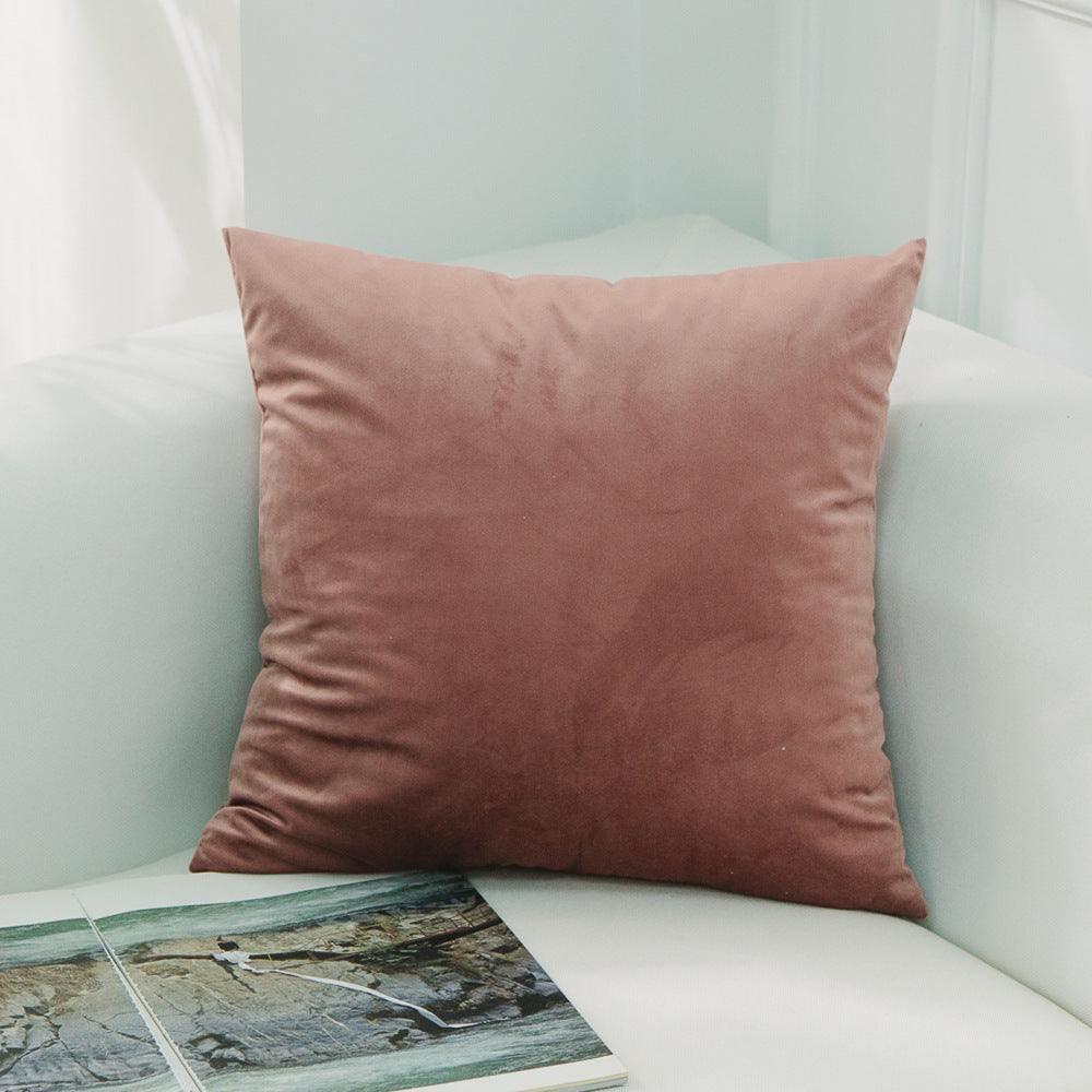 Coussin de canapé en daim hollandais, coussin lombaire de bureau, oreiller de tête de lit en velours