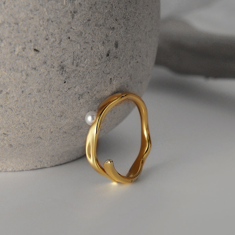 Simple Sterling Silver Irregular Ring