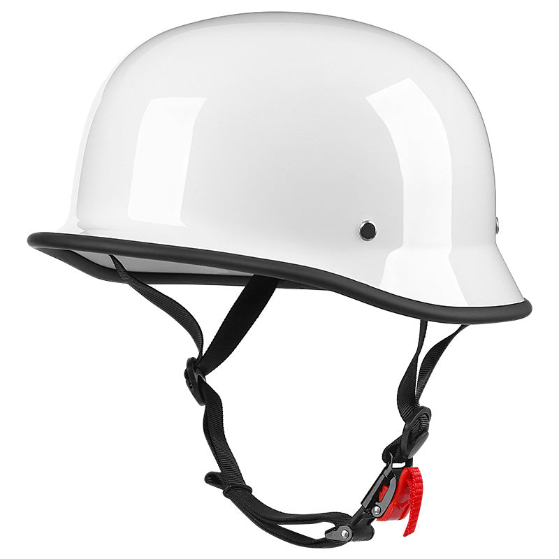 Motorcycle Unisex Half Helmet Matte Black