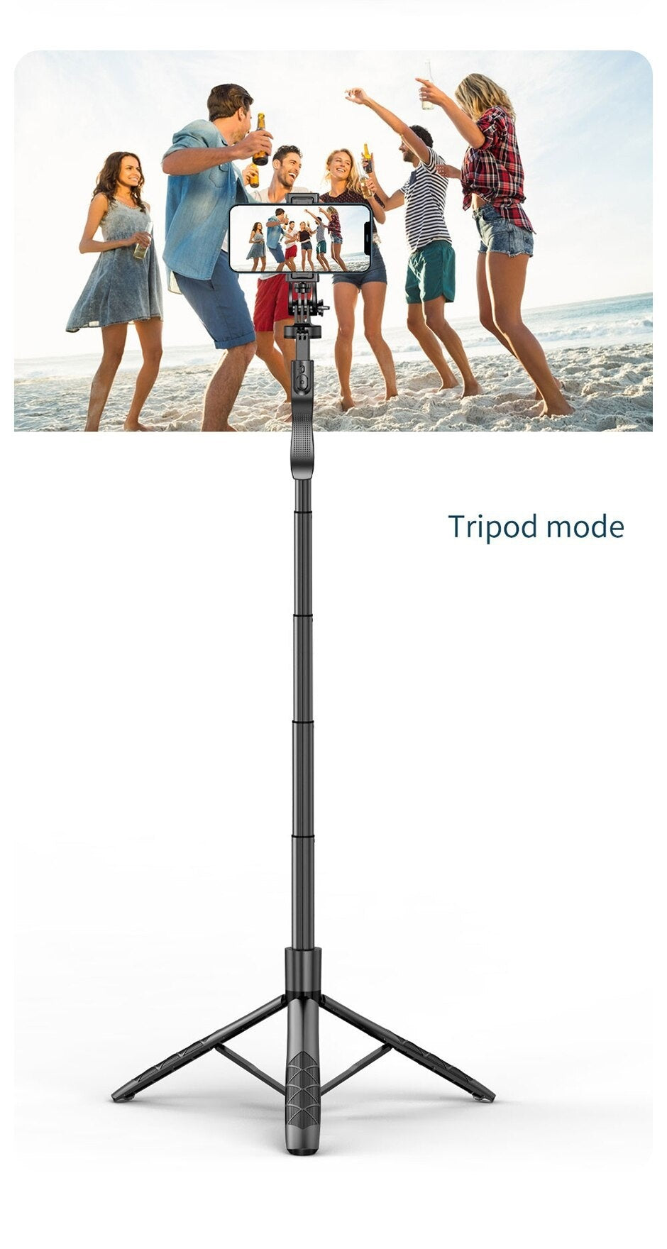 Cross-border Selfie Stick Double Fill Light Bluetooth-compatible Handheld Stabilizer Floor Telescopic Rod Stand For Live Streaming