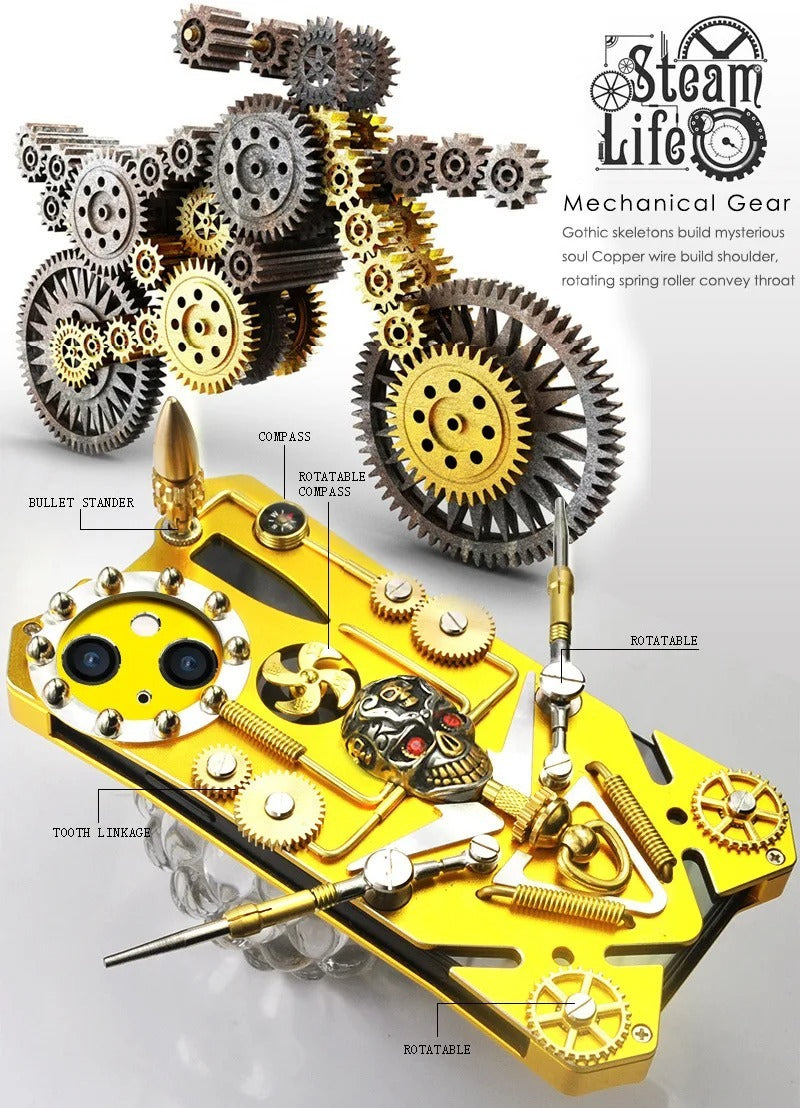 Gear Model Suitable For Iphone15 Metal Phone Case