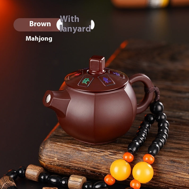 Creative Purple Clay Pot Lighter Rotating Decompression