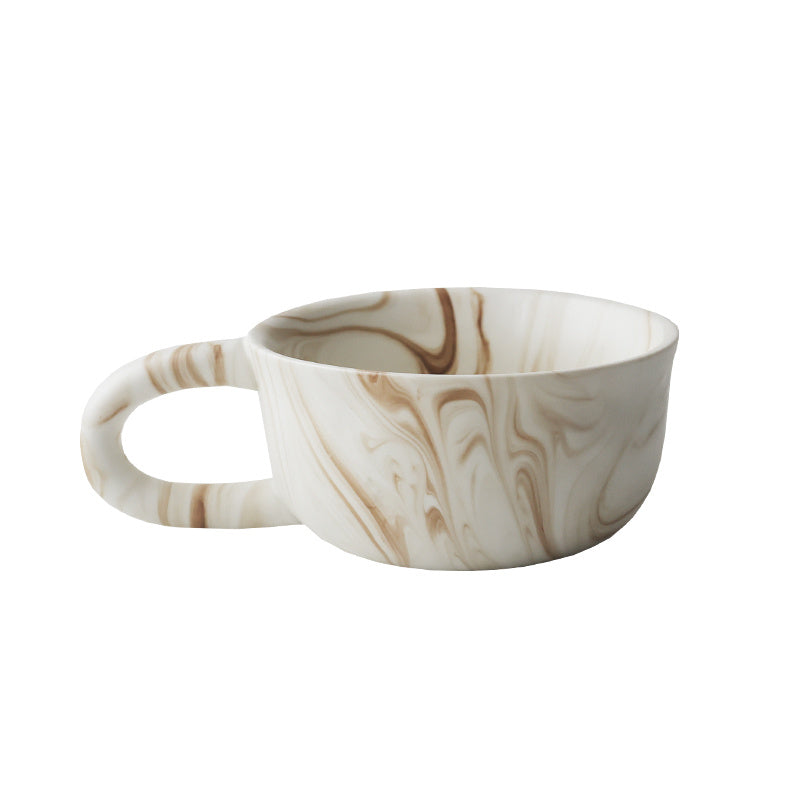 Ceramic Coffee Cup Marble Texture Medieval Style