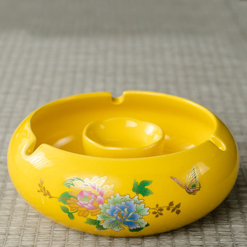 Tidal Current Cover Fly Ash Ceramic Ashtray