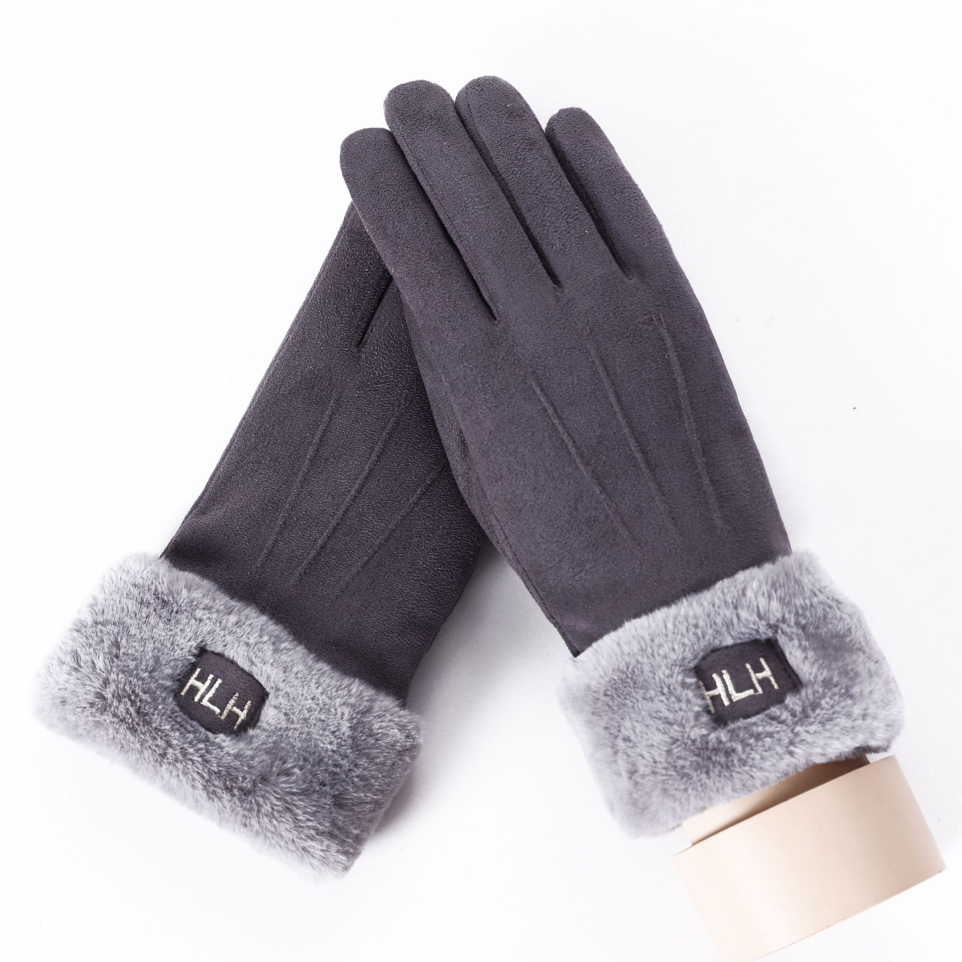 Suede gloves for ladies