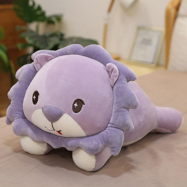 Colored Lion Teddy Soft Stuffed Plush Pillow Toy