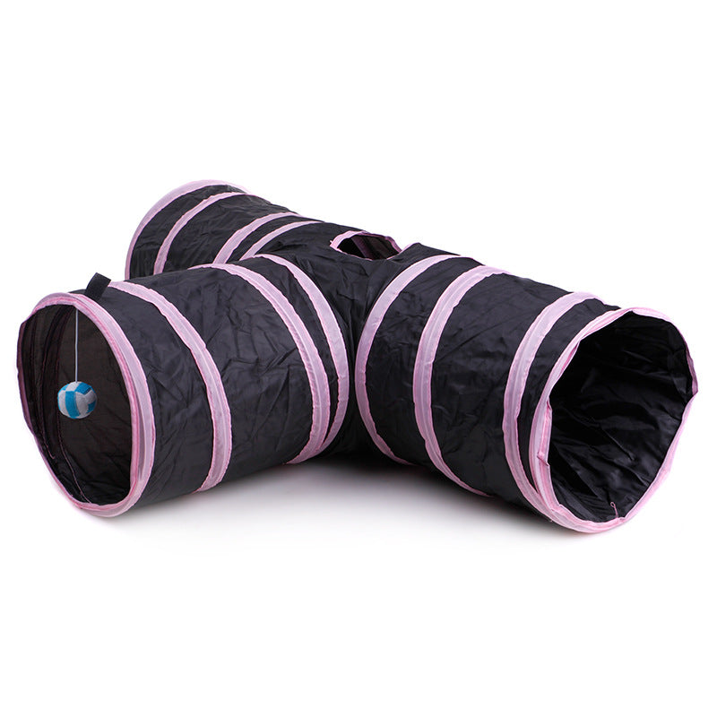 Tunnel pour animaux de compagnie pliable, tente pour chat et chien multi-voies, intérieur, 2 3 4 5 voies