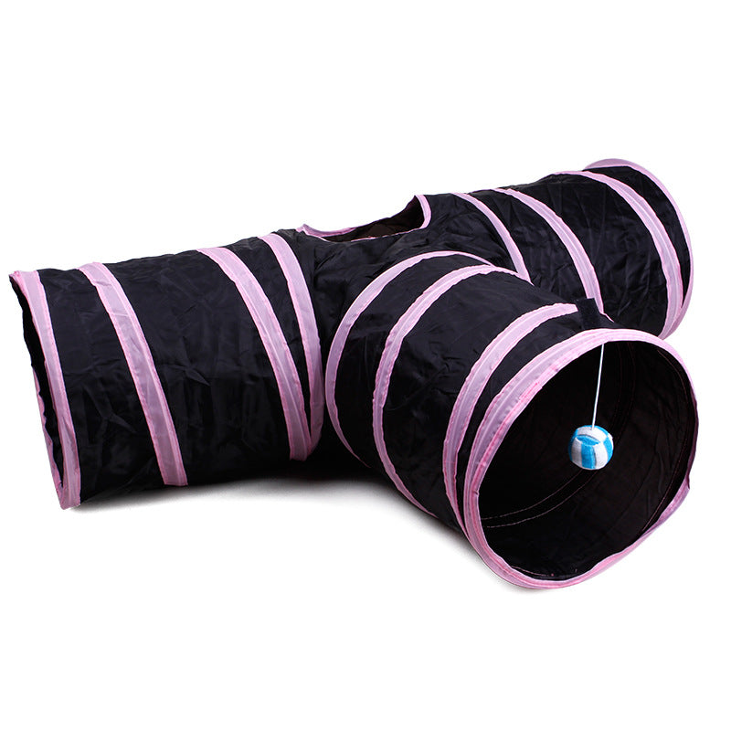 Tunnel pour animaux de compagnie pliable, tente pour chat et chien multi-voies, intérieur, 2 3 4 5 voies