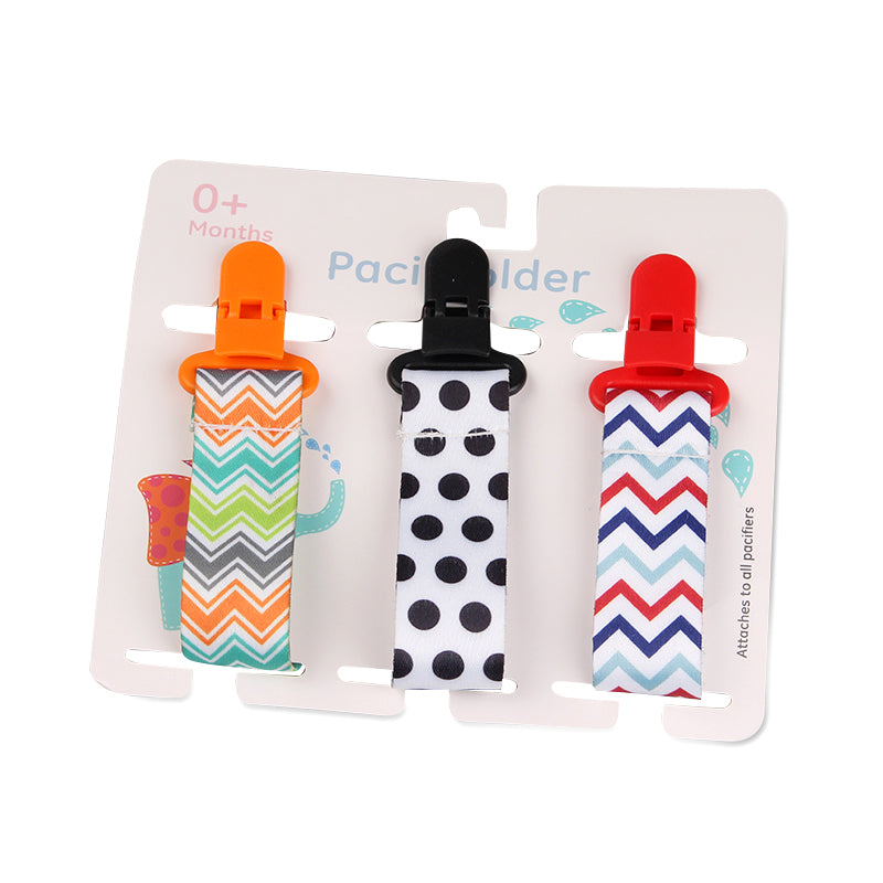 Cartoon Pattern Combination Three Packs Of Baby Pacifier Teether To Prevent Falling