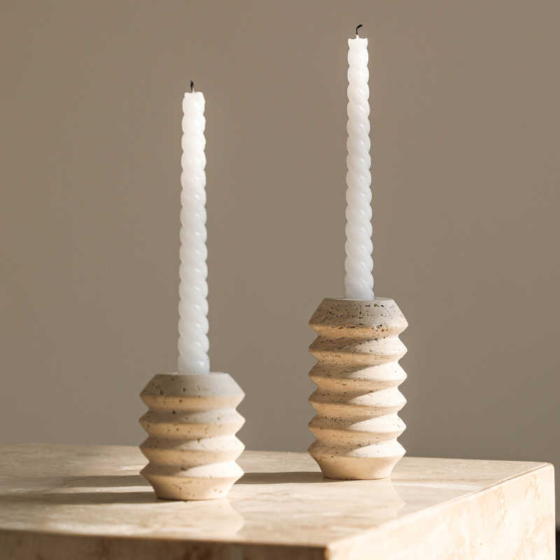 Creative Nordic Cave Thread Candle Holder Natural Decorative Ornaments