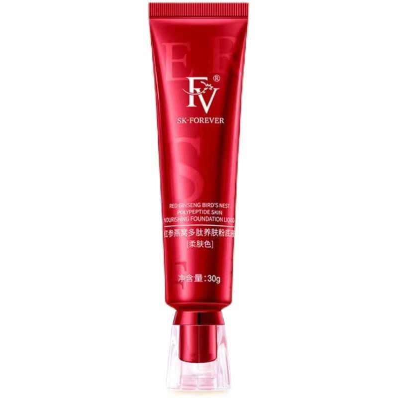 Skin Care Red Diamond Plant Long-lasting Concealer Moisturizing Liquid Foundation