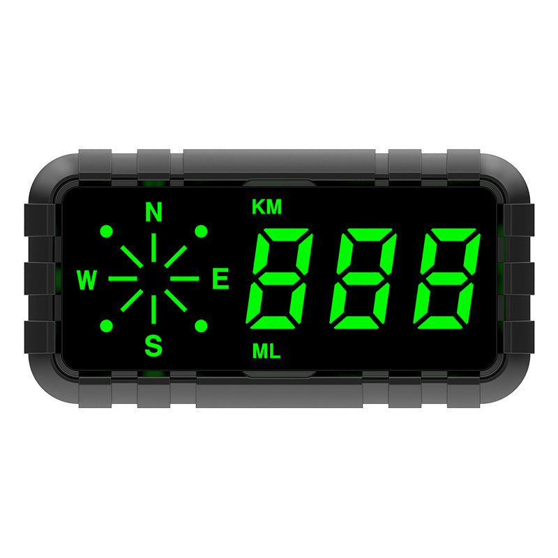 New Car Head Up Display Compass GPS Speedometer Alarm