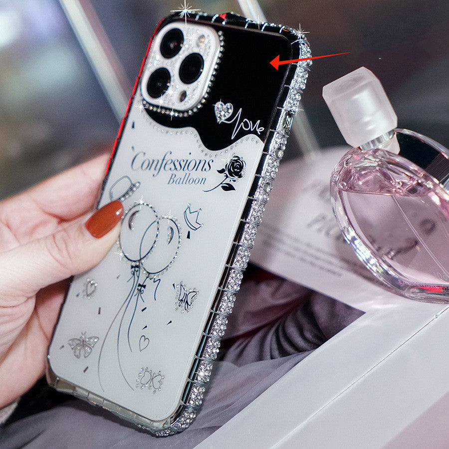 Fashion Diamond Metal Frame Phone Case