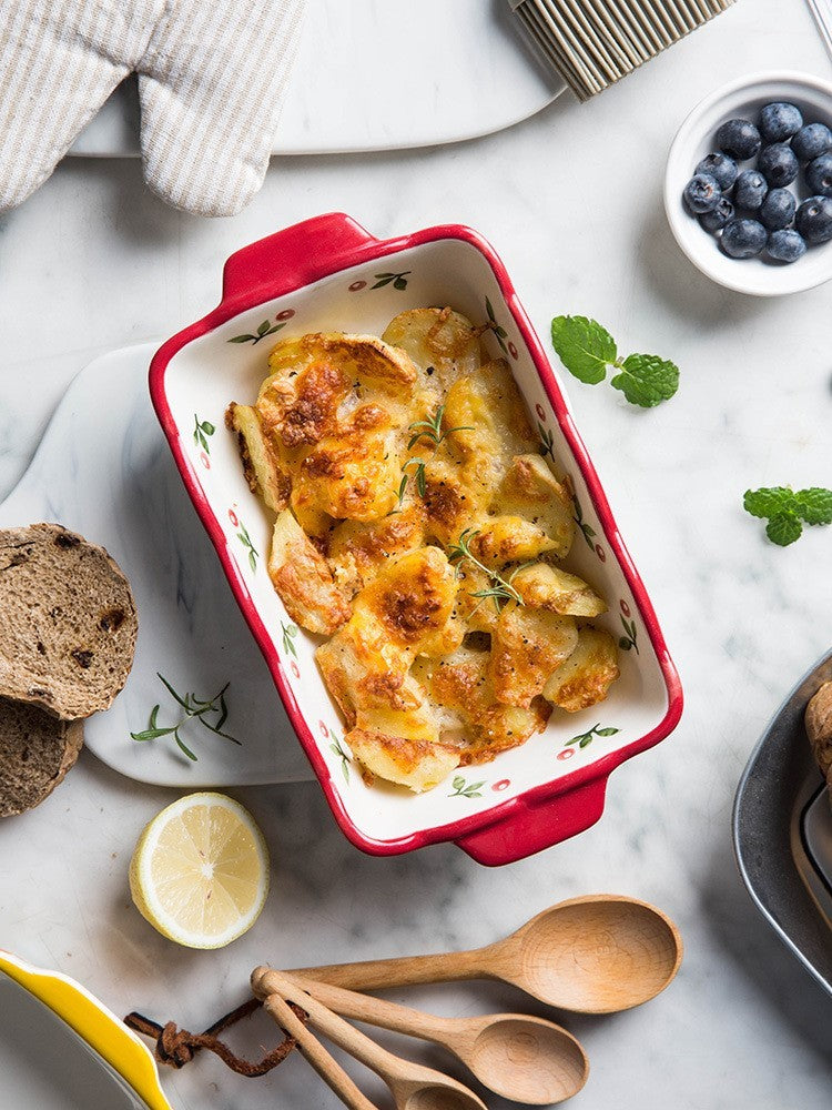 Baked rice tray, household baking tray, western food tray