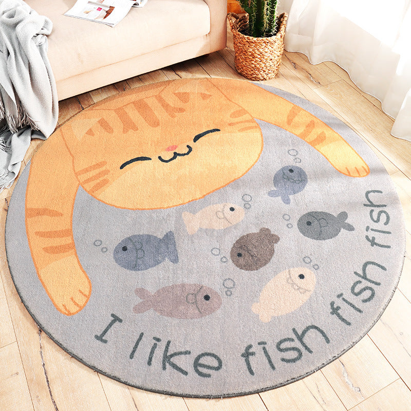 Home Living Room Bedroom Bedside Round Floor Mat