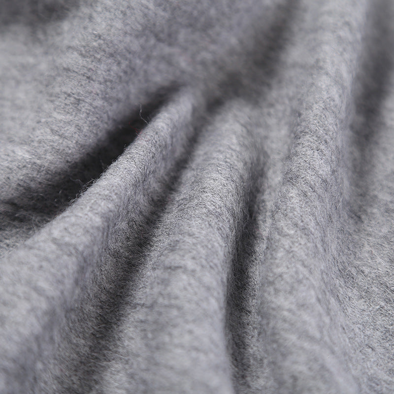 Autumn and winter clothing fashion thick shawl spinning pure wool scarf ladies solid color scarf