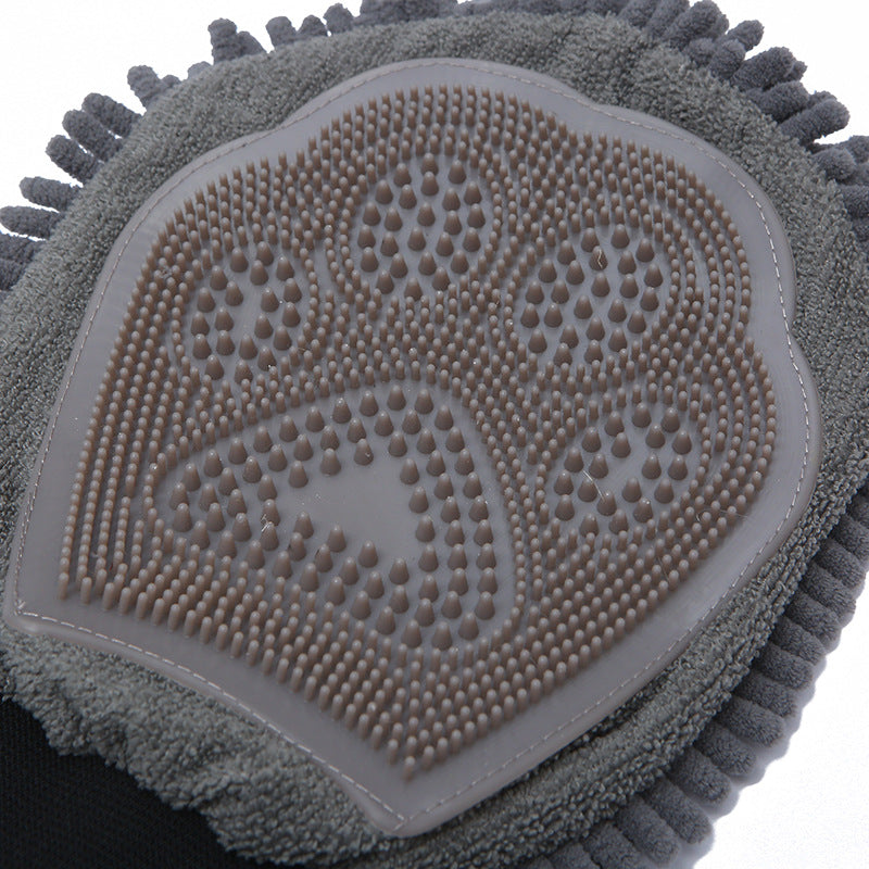 Pet Massage Bath Chenille Hair Removal Gloves